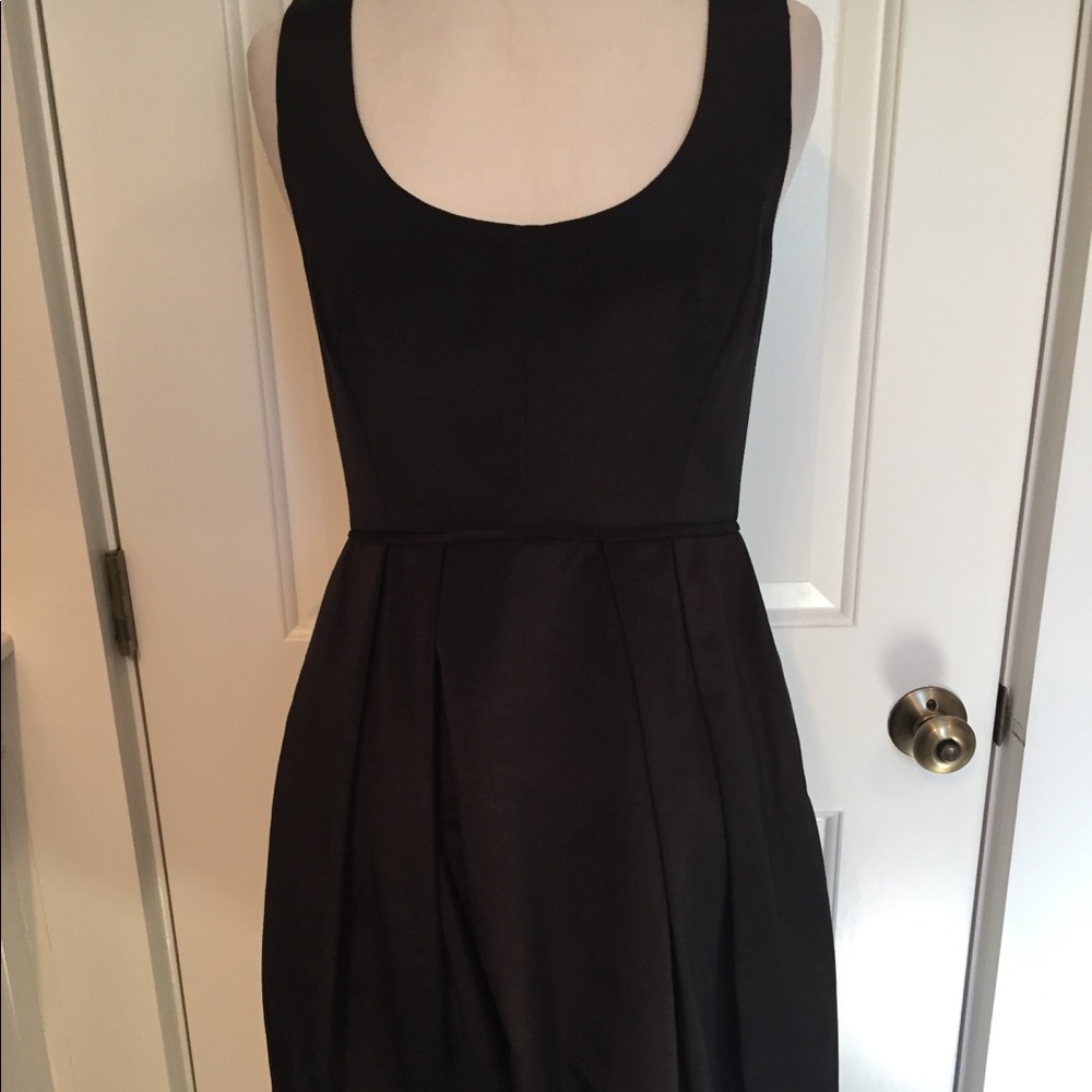 SHOSHANNA DRESS LBD BLACK FIT FLARE SLEEVELESS SCOOP NECK Size 2